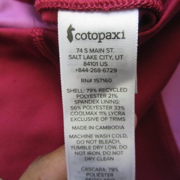 Cotopaxi Roso Pants Women's XS Raspberry Base Layer Leggings Pink Outdoor 220 - Picture 4 of 10